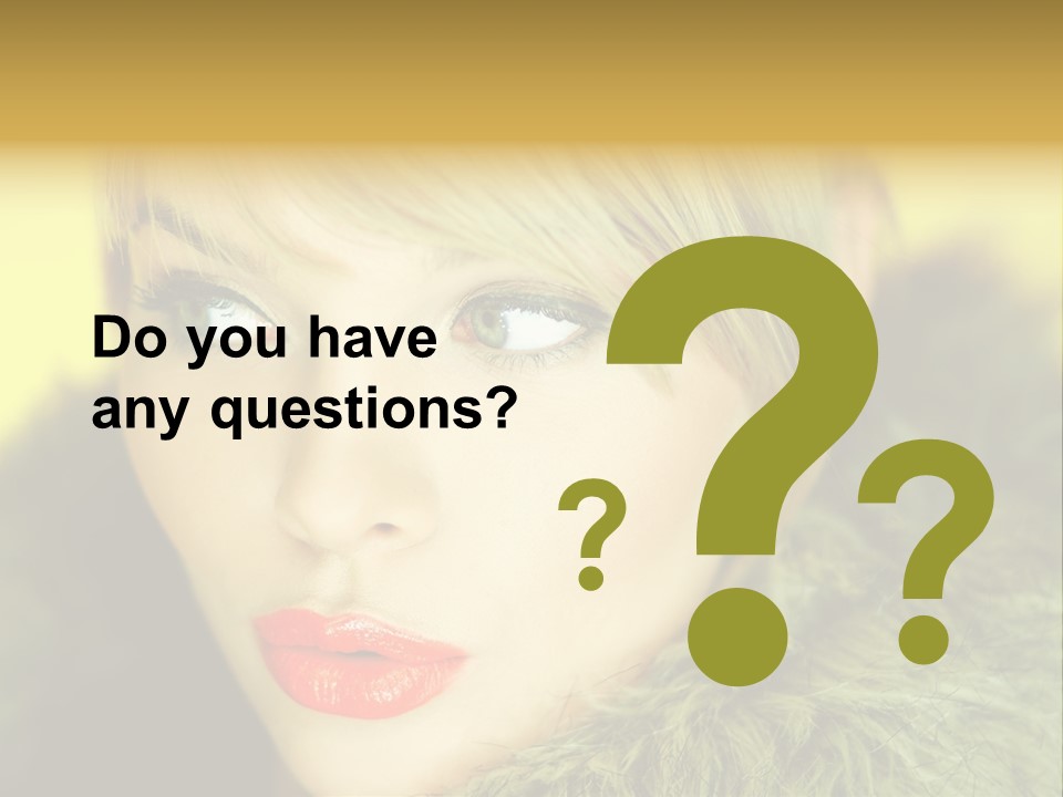 Colors Glamour Woman PowerPoint Template