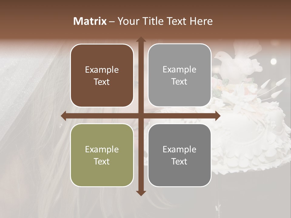 Flowers Females Cake PowerPoint Template