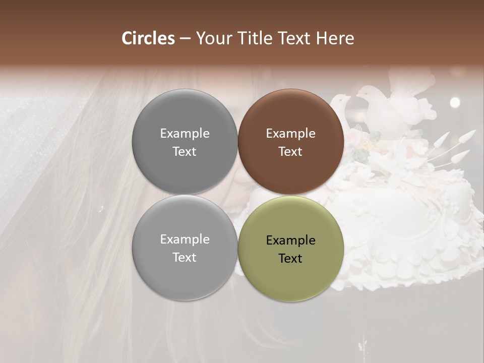 Flowers Females Cake PowerPoint Template