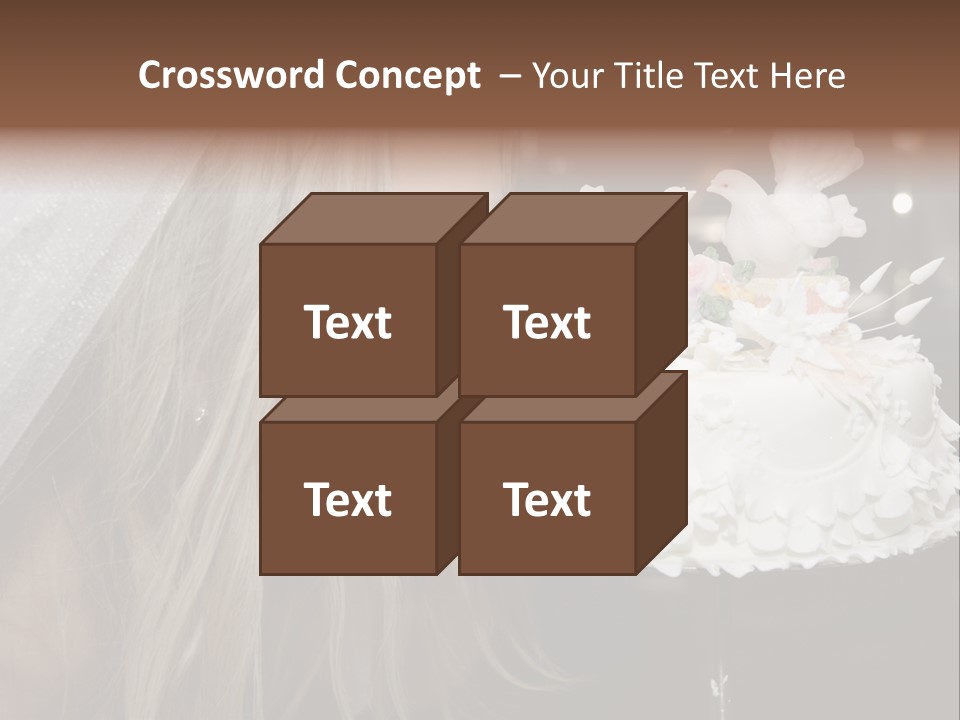 Flowers Females Cake PowerPoint Template