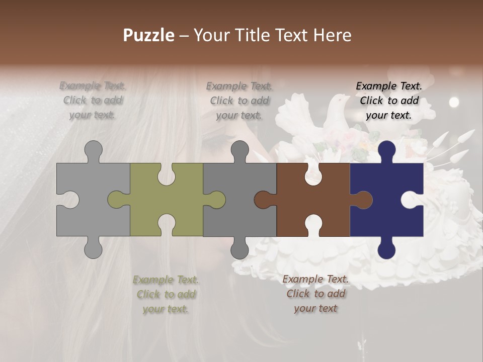 Flowers Females Cake PowerPoint Template