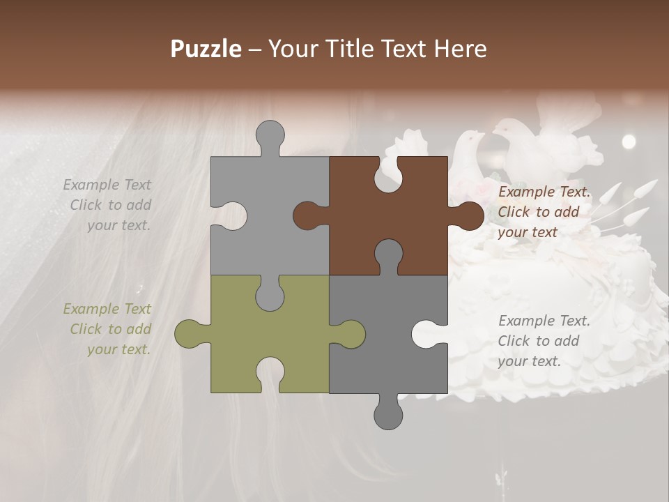 Flowers Females Cake PowerPoint Template