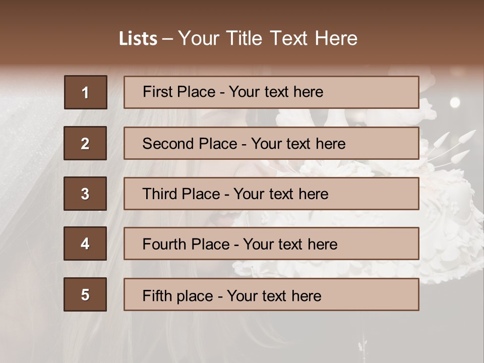 Flowers Females Cake PowerPoint Template