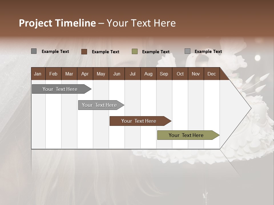 Flowers Females Cake PowerPoint Template