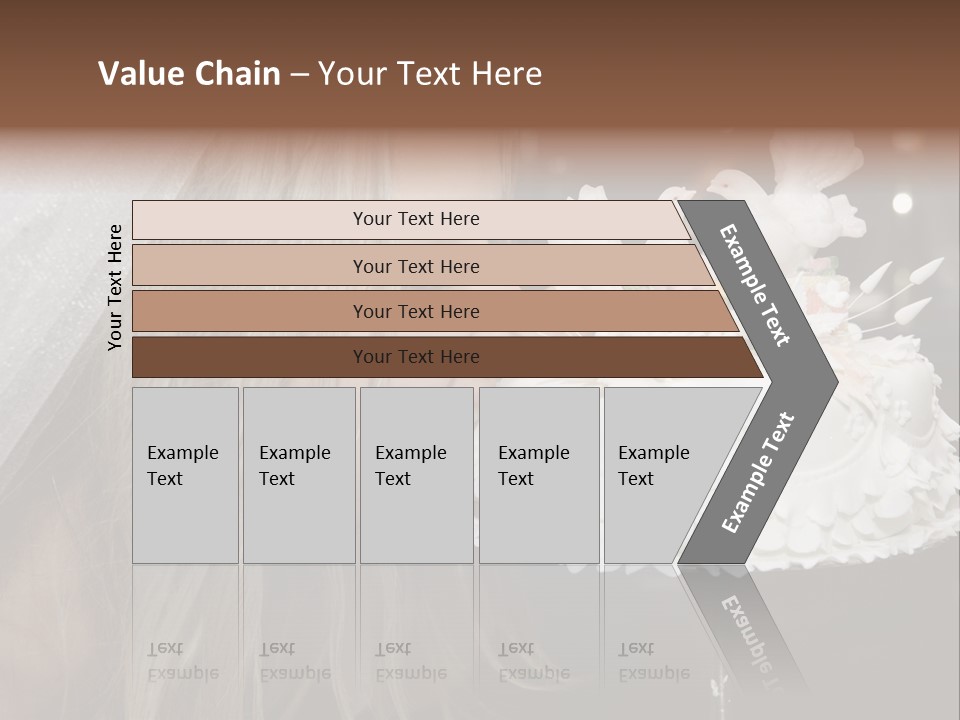 Flowers Females Cake PowerPoint Template