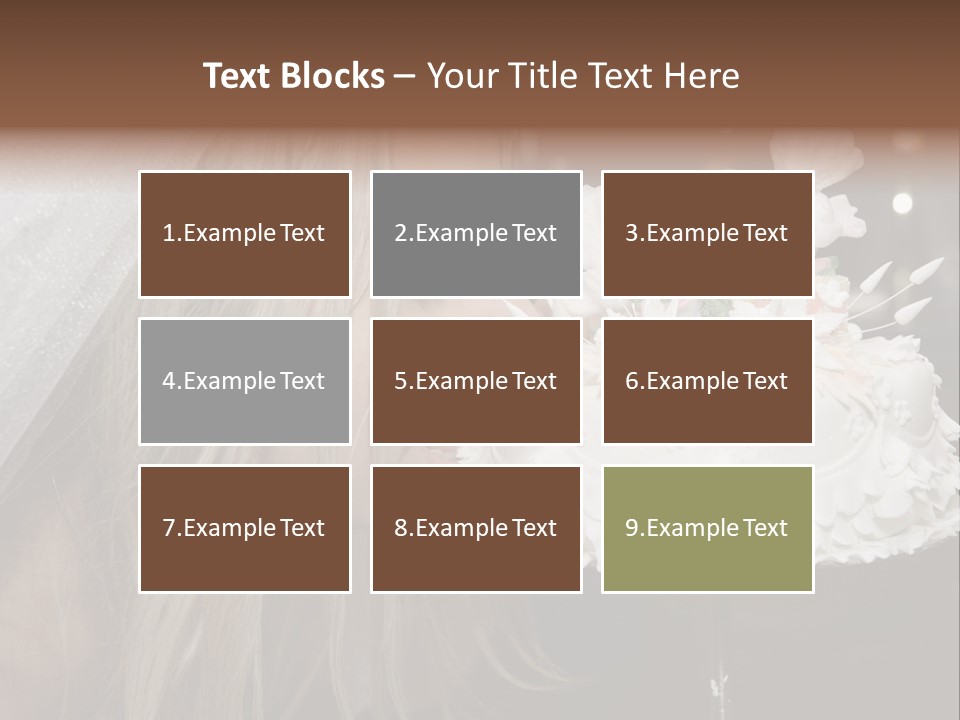 Flowers Females Cake PowerPoint Template