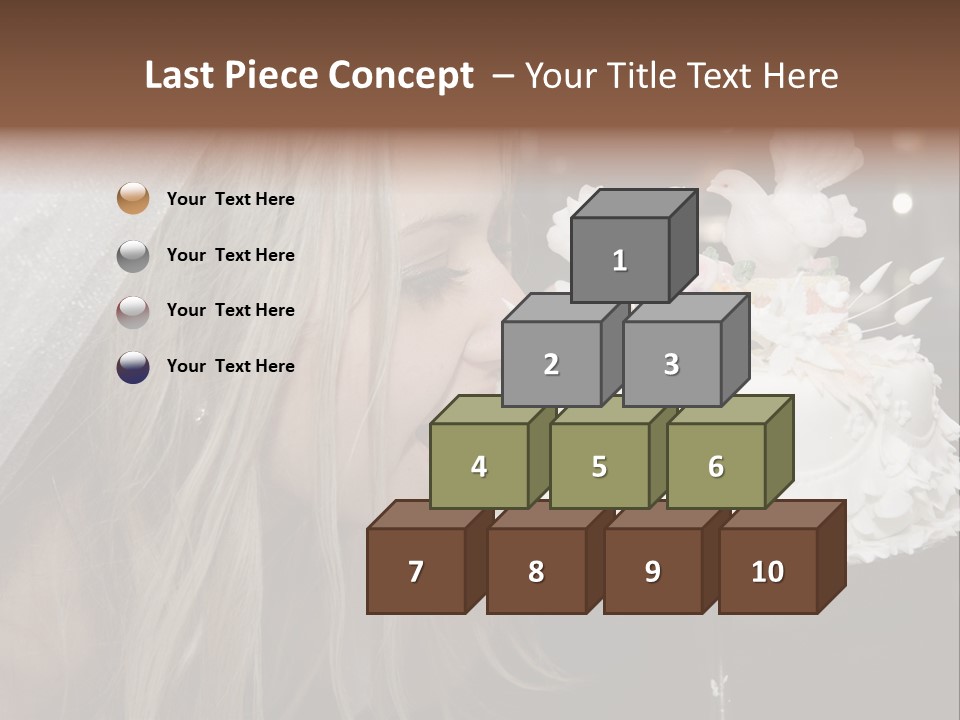 Flowers Females Cake PowerPoint Template