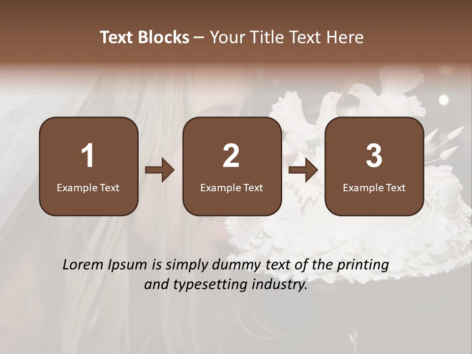 Flowers Females Cake PowerPoint Template