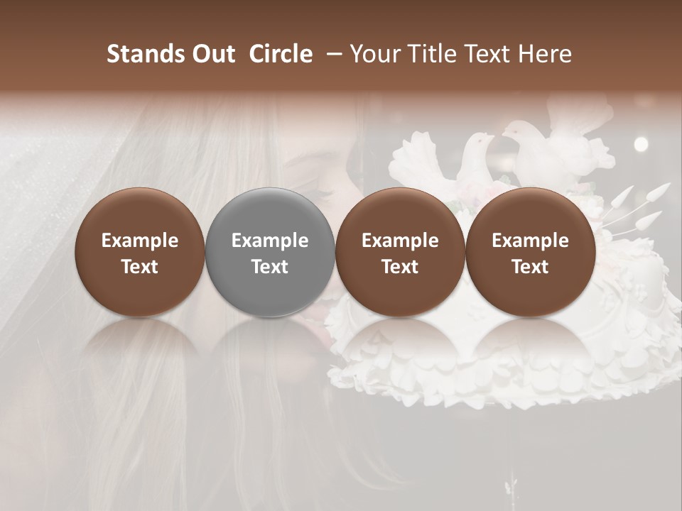 Flowers Females Cake PowerPoint Template