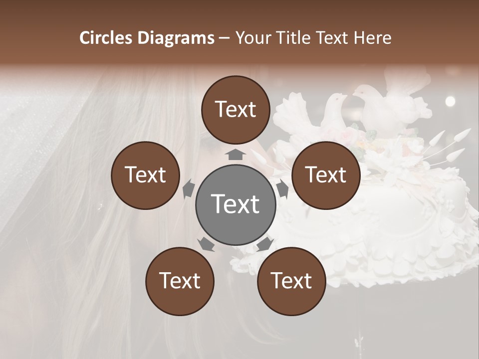 Flowers Females Cake PowerPoint Template