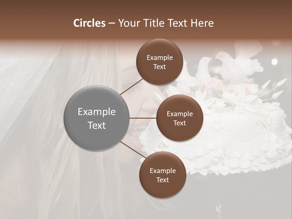 Flowers Females Cake PowerPoint Template