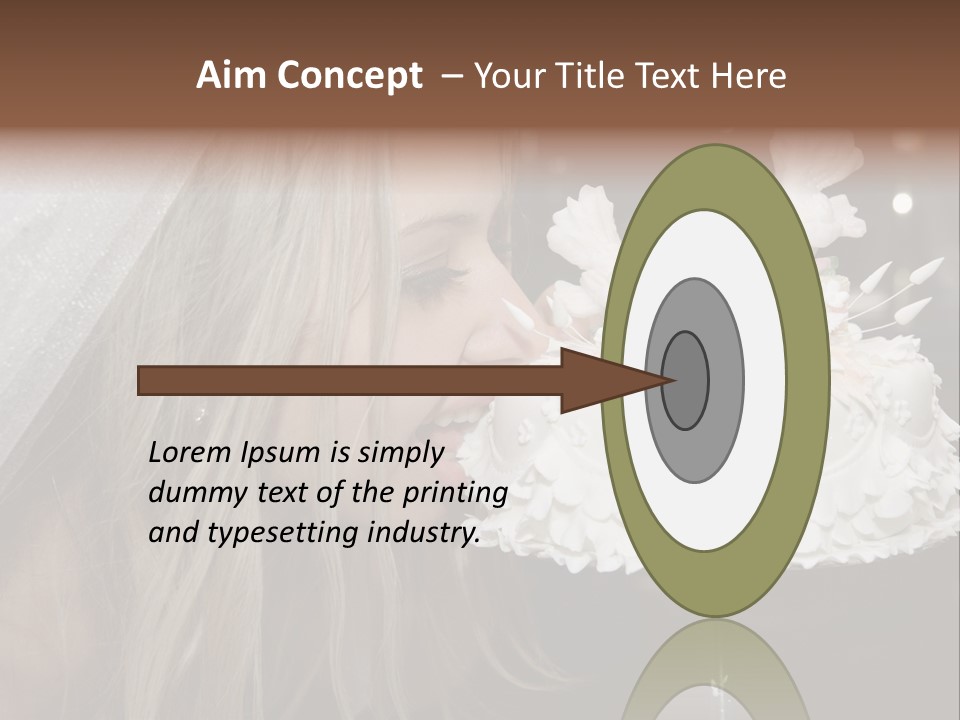 Flowers Females Cake PowerPoint Template