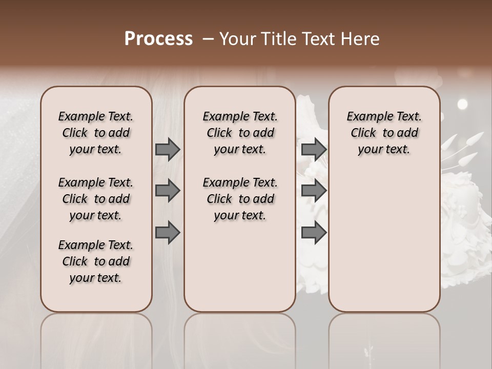 Flowers Females Cake PowerPoint Template
