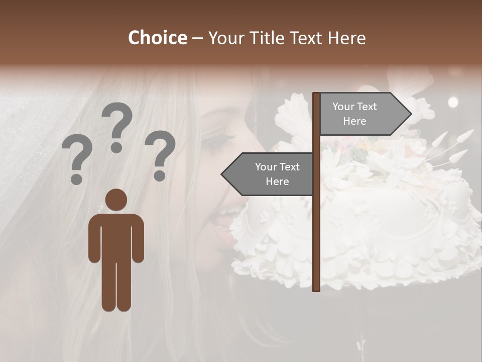 Flowers Females Cake PowerPoint Template