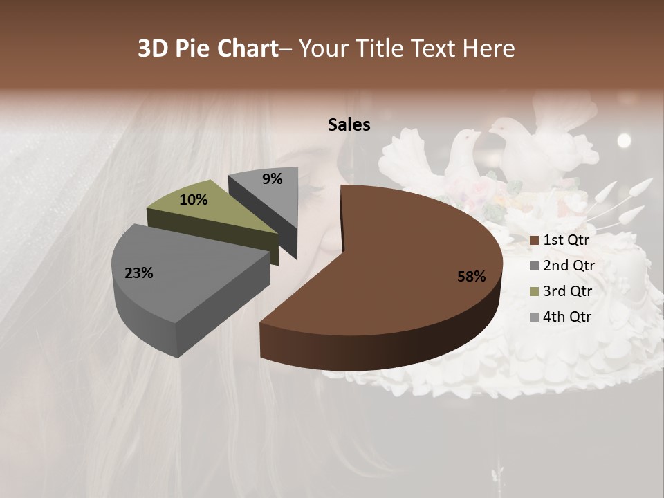 Flowers Females Cake PowerPoint Template