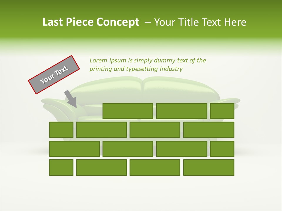 Pillow Cushion Room PowerPoint Template