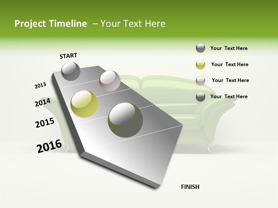 Pillow Cushion Room PowerPoint Template