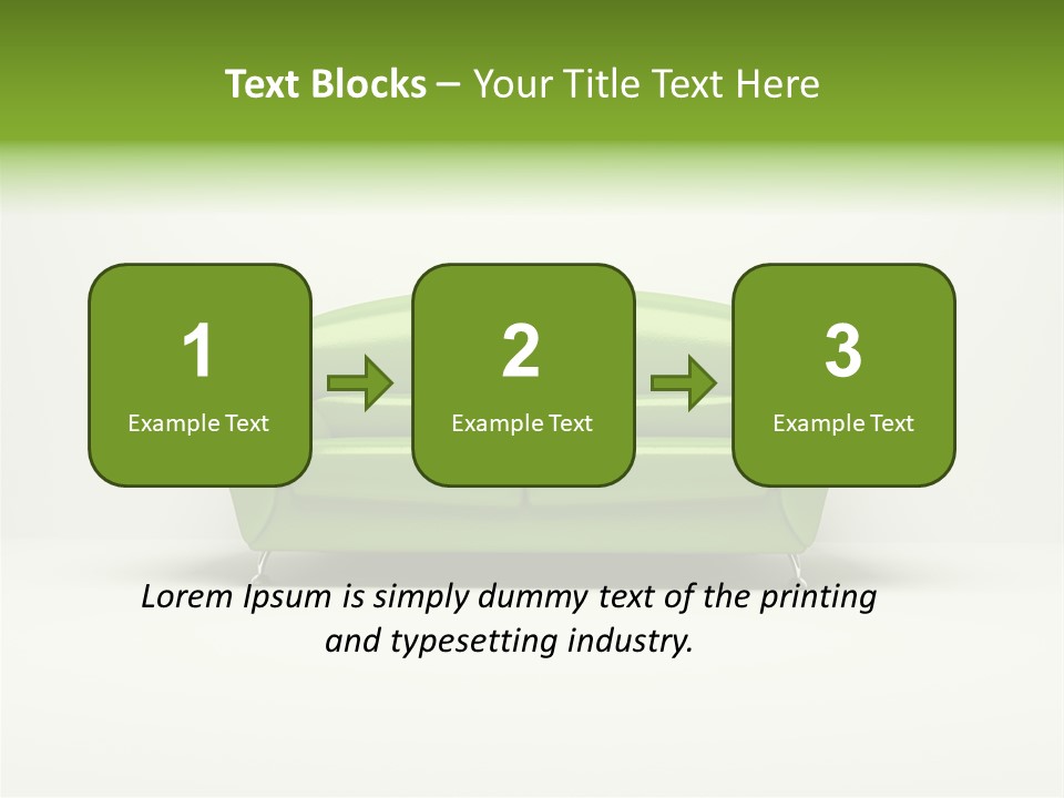Pillow Cushion Room PowerPoint Template