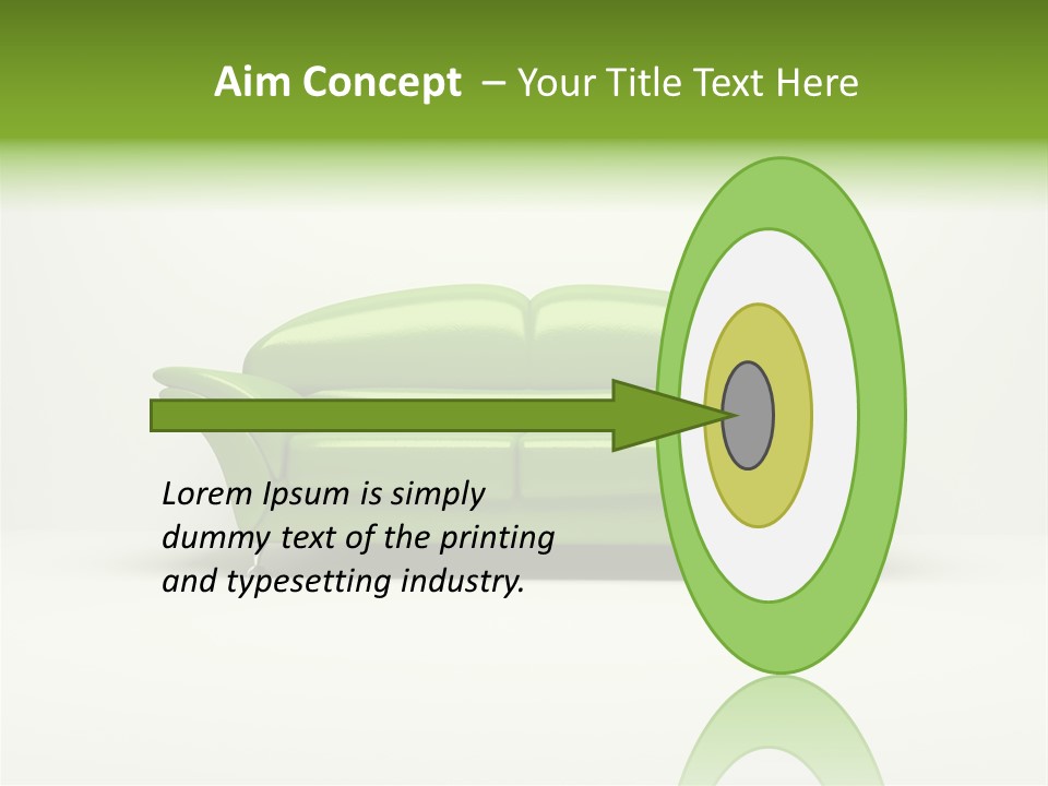 Pillow Cushion Room PowerPoint Template