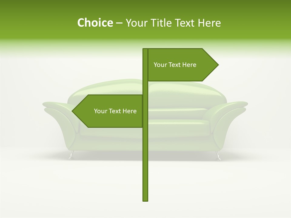 Pillow Cushion Room PowerPoint Template