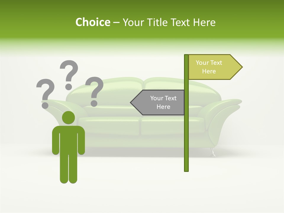 Pillow Cushion Room PowerPoint Template