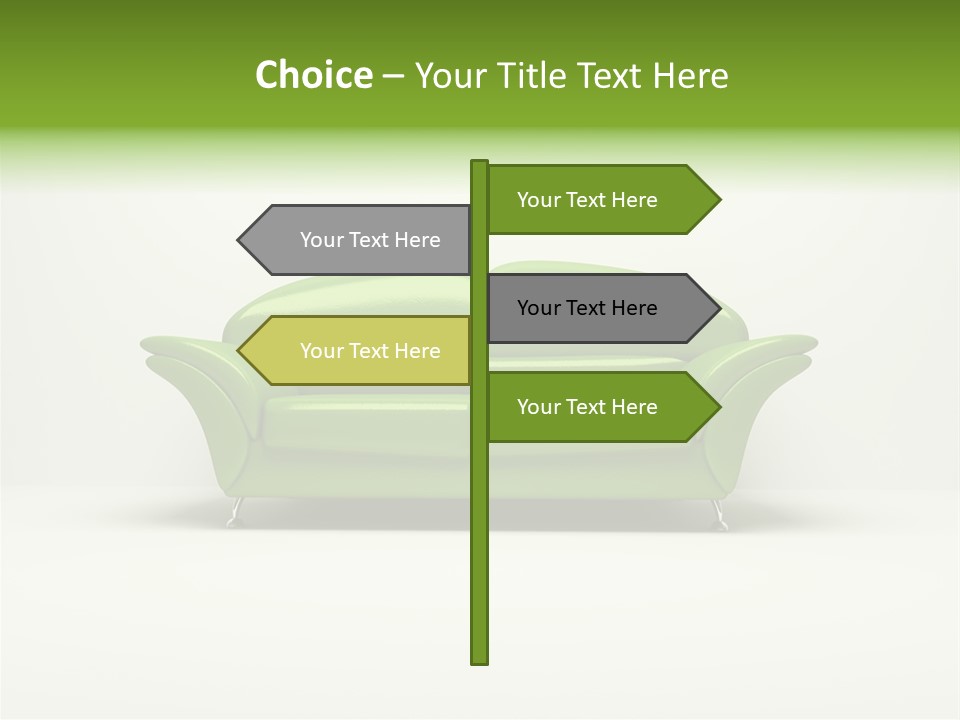 Pillow Cushion Room PowerPoint Template