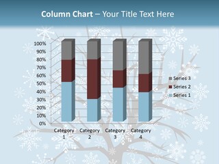 Card Frosty Snowflake PowerPoint Template