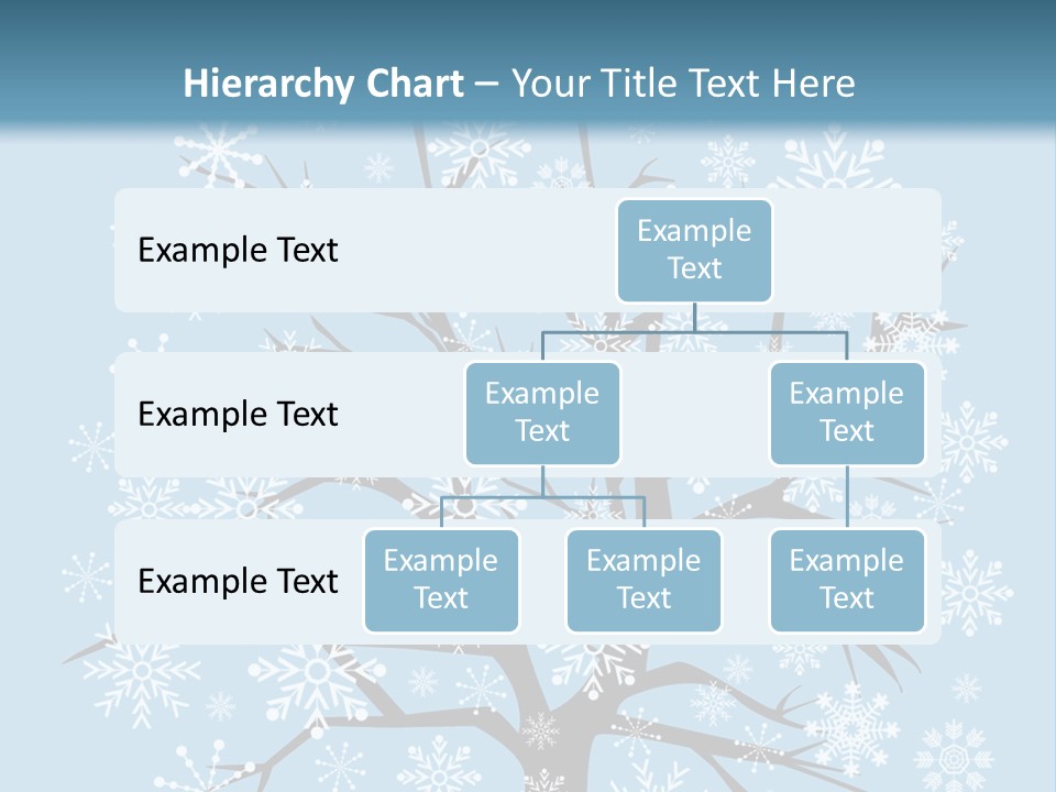 Card Frosty Snowflake PowerPoint Template