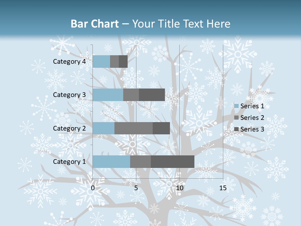 Card Frosty Snowflake PowerPoint Template