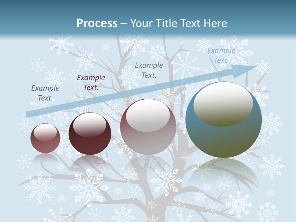 Card Frosty Snowflake PowerPoint Template