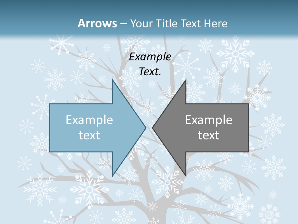 Card Frosty Snowflake PowerPoint Template