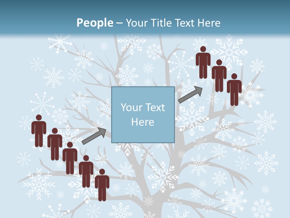 Card Frosty Snowflake PowerPoint Template