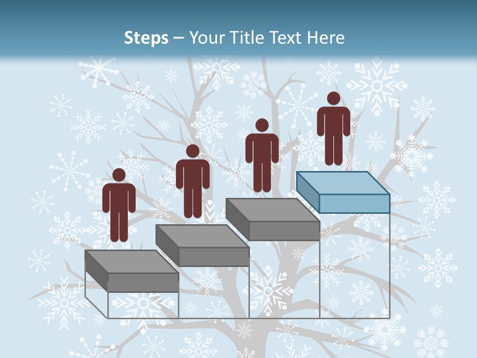 Card Frosty Snowflake PowerPoint Template