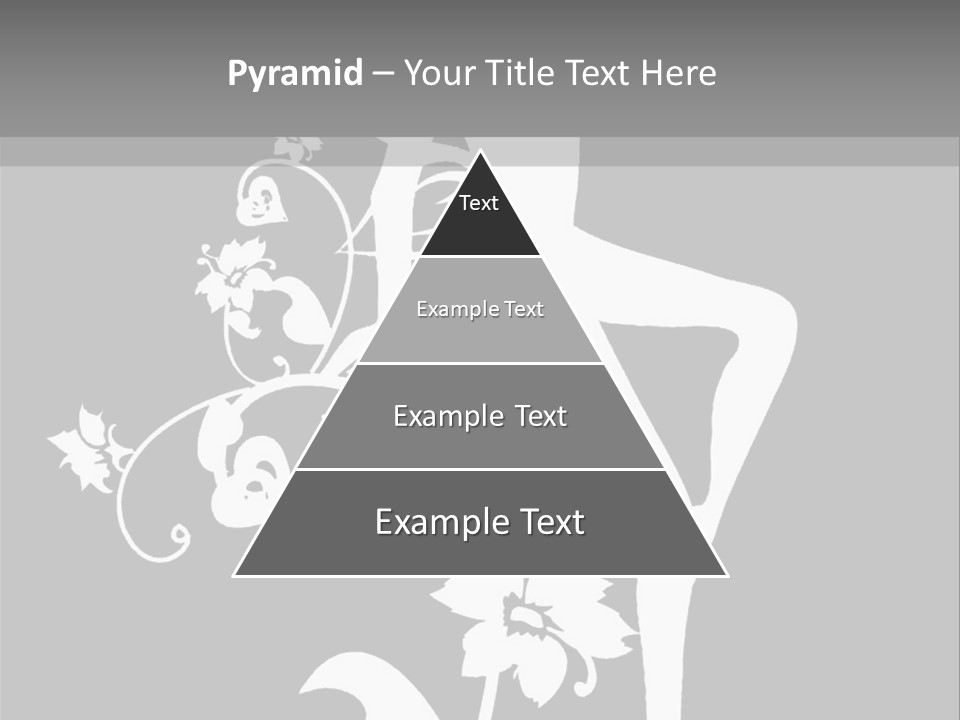 Illustration White Flowers PowerPoint Template