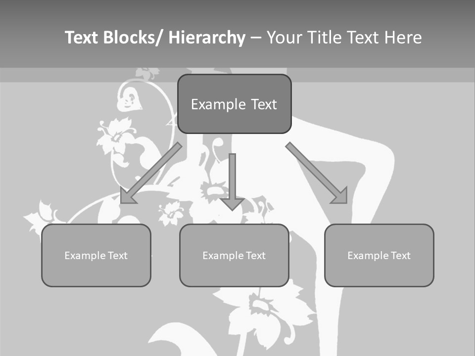 Illustration White Flowers PowerPoint Template