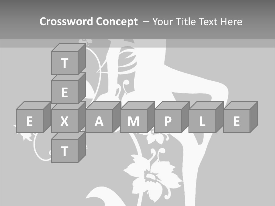 Illustration White Flowers PowerPoint Template