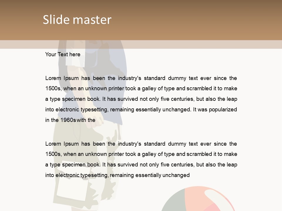 Barefoot Son Cute PowerPoint Template