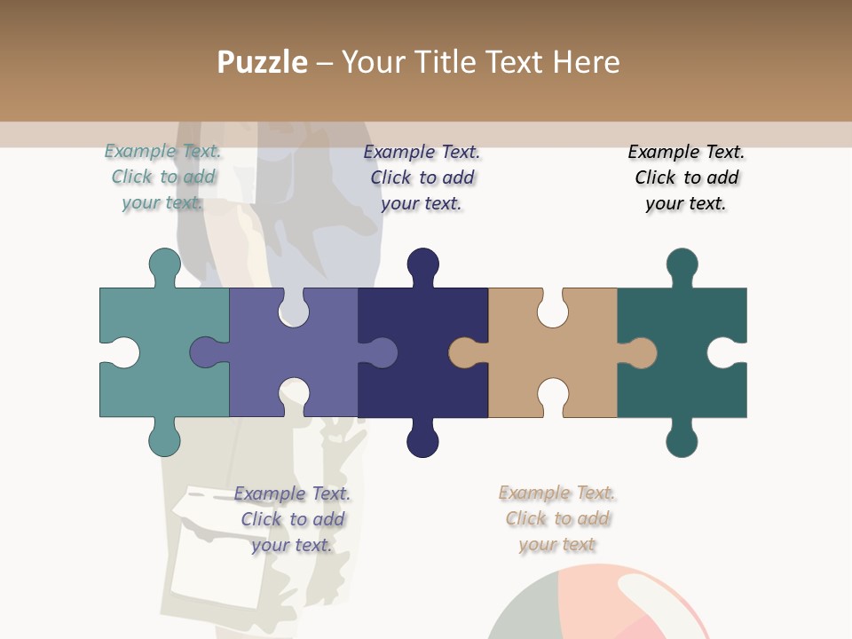 Barefoot Son Cute PowerPoint Template