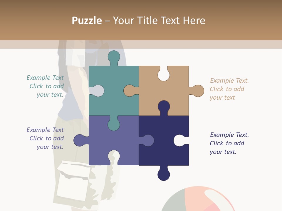 Barefoot Son Cute PowerPoint Template