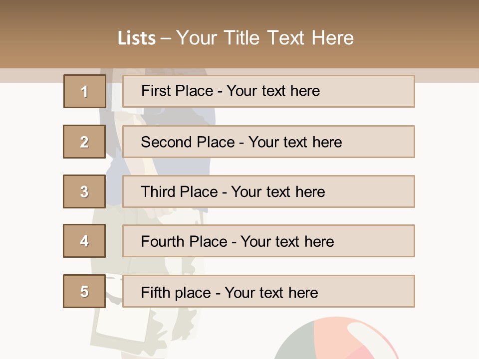 Barefoot Son Cute PowerPoint Template