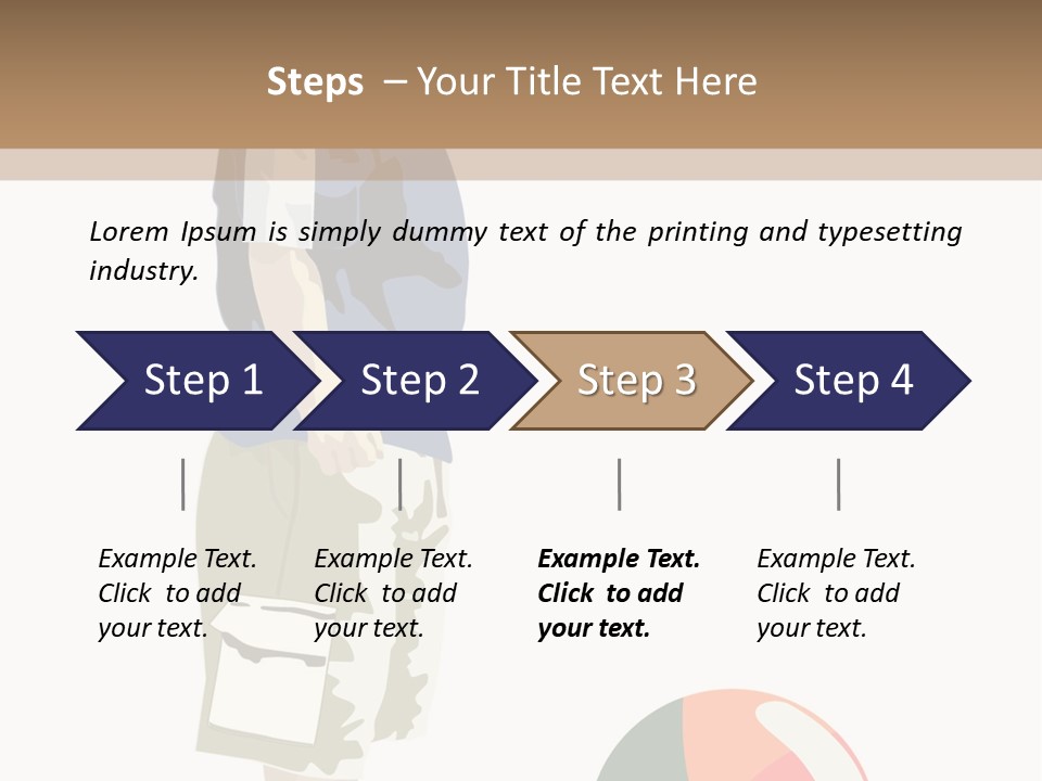 Barefoot Son Cute PowerPoint Template