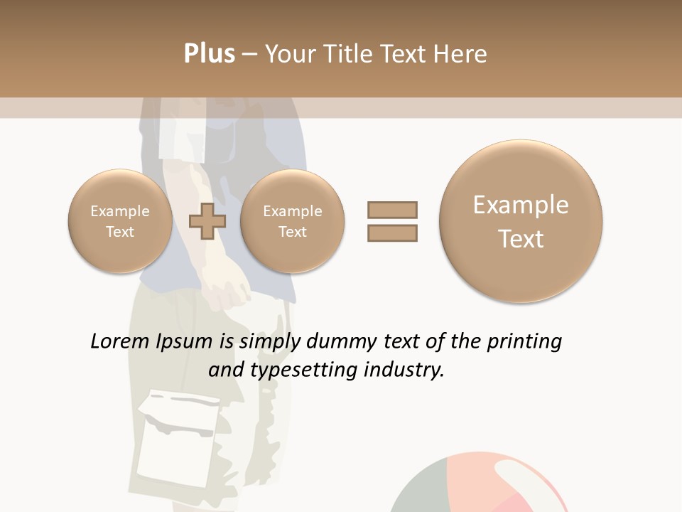 Barefoot Son Cute PowerPoint Template