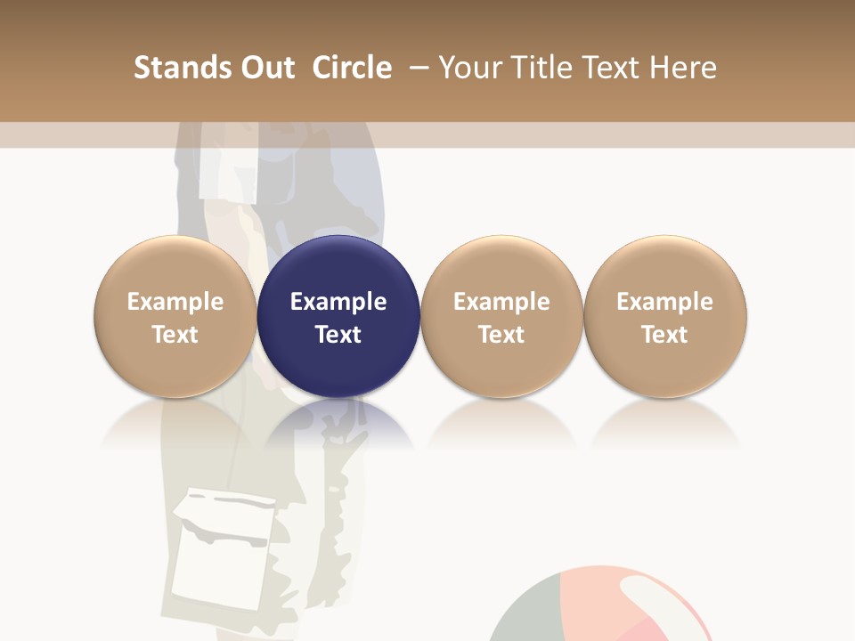 Barefoot Son Cute PowerPoint Template