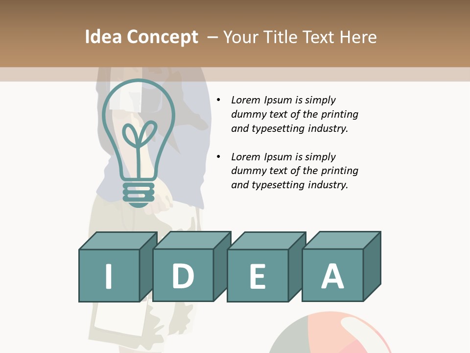 Barefoot Son Cute PowerPoint Template