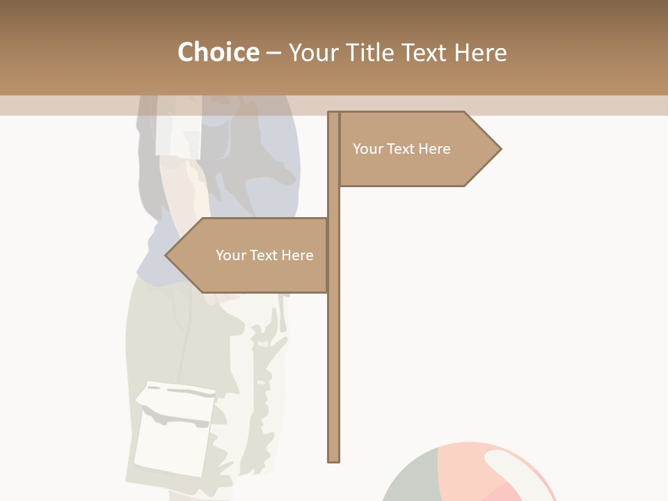 Barefoot Son Cute PowerPoint Template