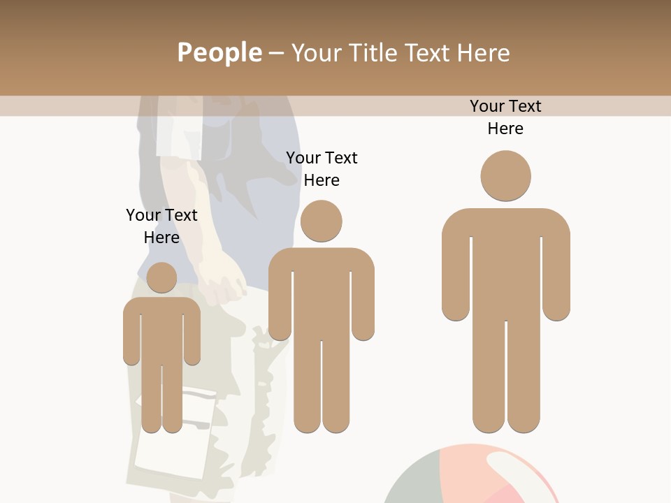 Barefoot Son Cute PowerPoint Template