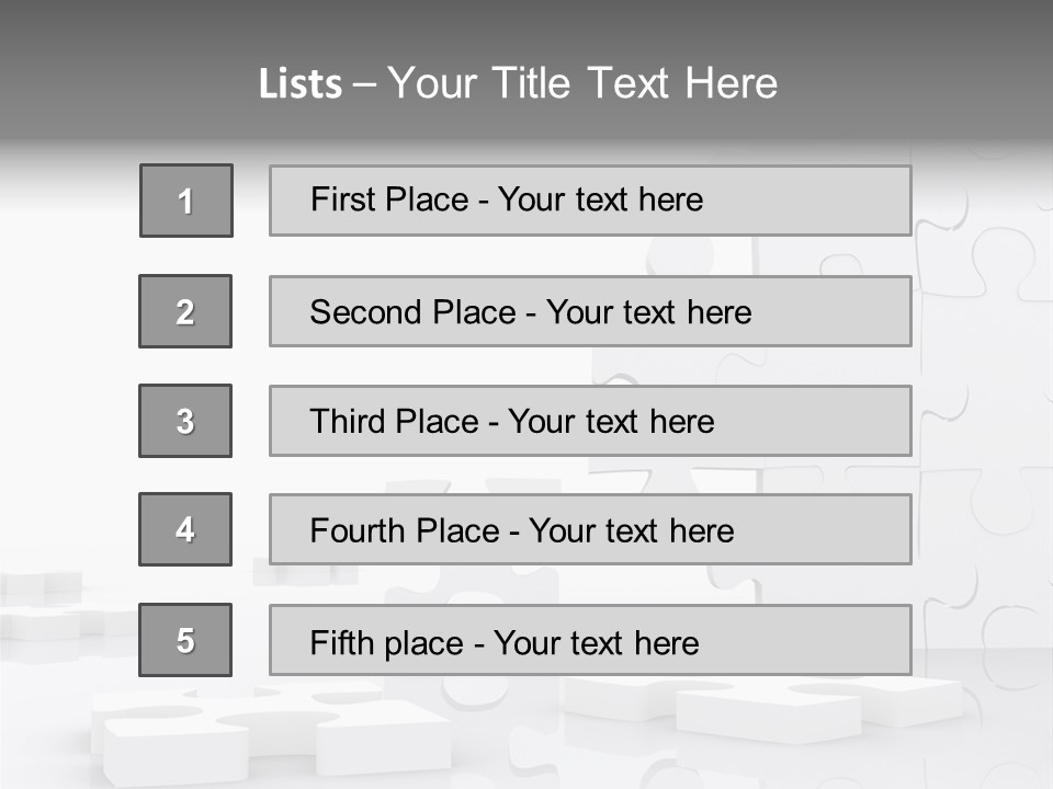 Piece Skill Patience PowerPoint Template