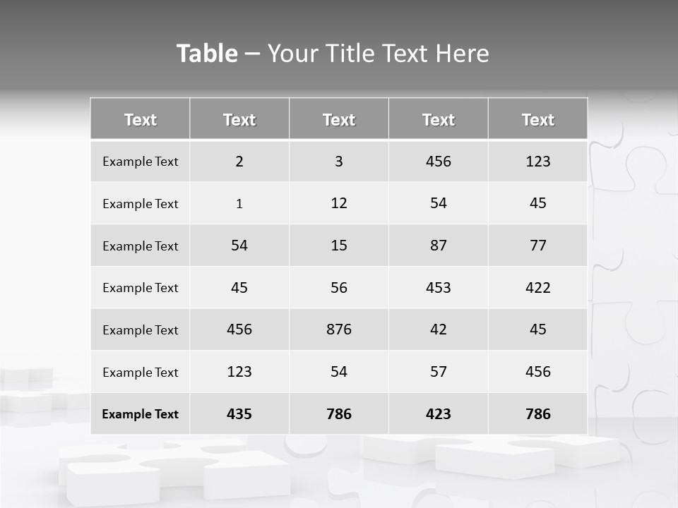 Piece Skill Patience PowerPoint Template