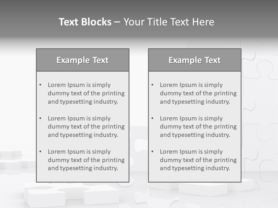 Piece Skill Patience PowerPoint Template