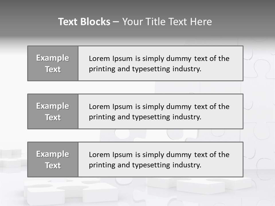 Piece Skill Patience PowerPoint Template